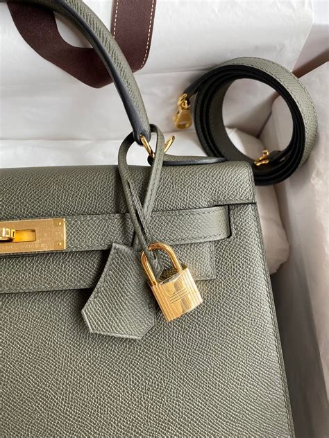 vert de gris hermes kelly|Hermes Kelly 28 in Vert de Gris .